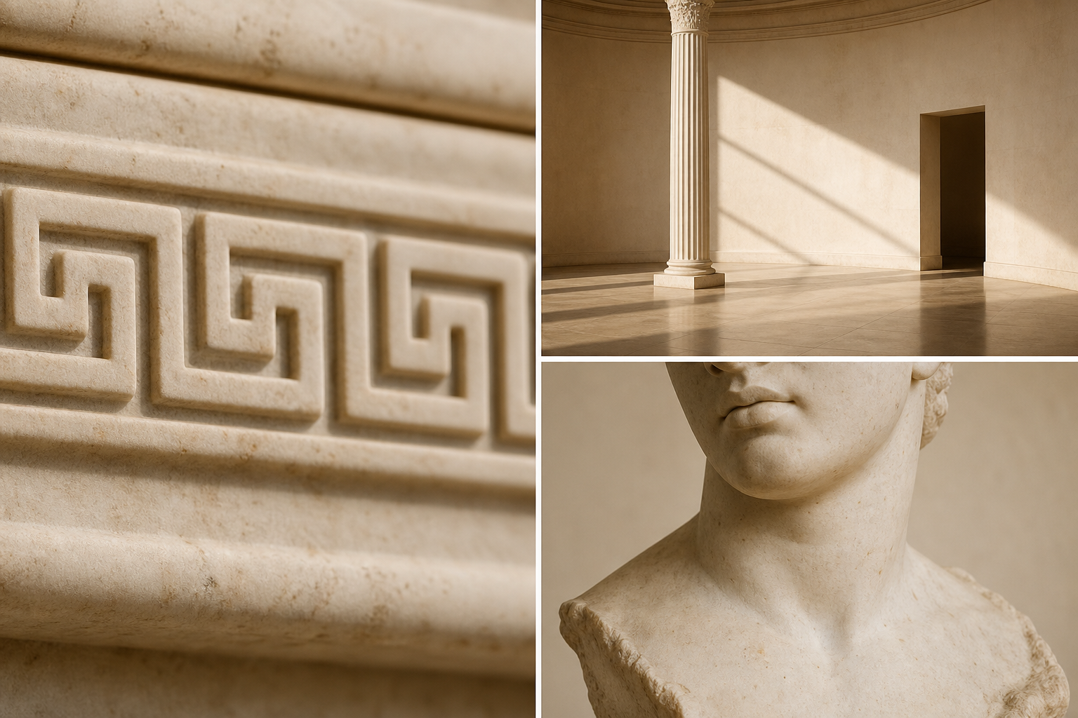 Close study of carved letterforms in stone